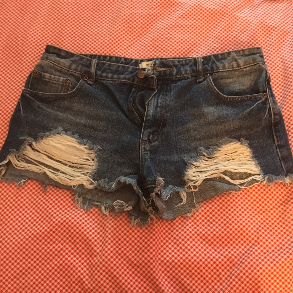 Dark Wash Jean Shorts